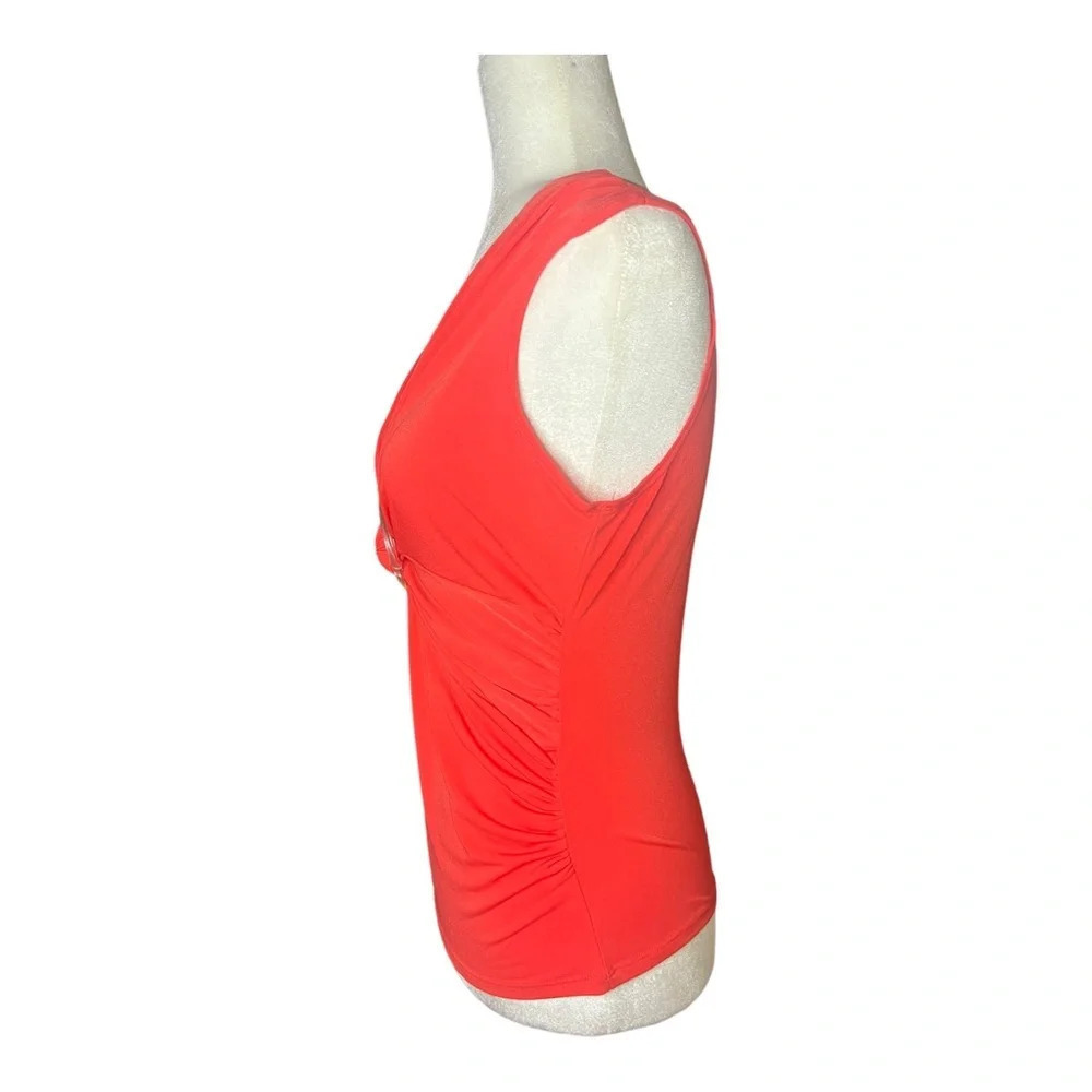 y2k Bisou Bisou Vibrant Coral Top - Picture 5 of 5